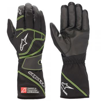 Alpinestars Handschuhe Tempest v2WP Regen schwarz/neon Gr. L